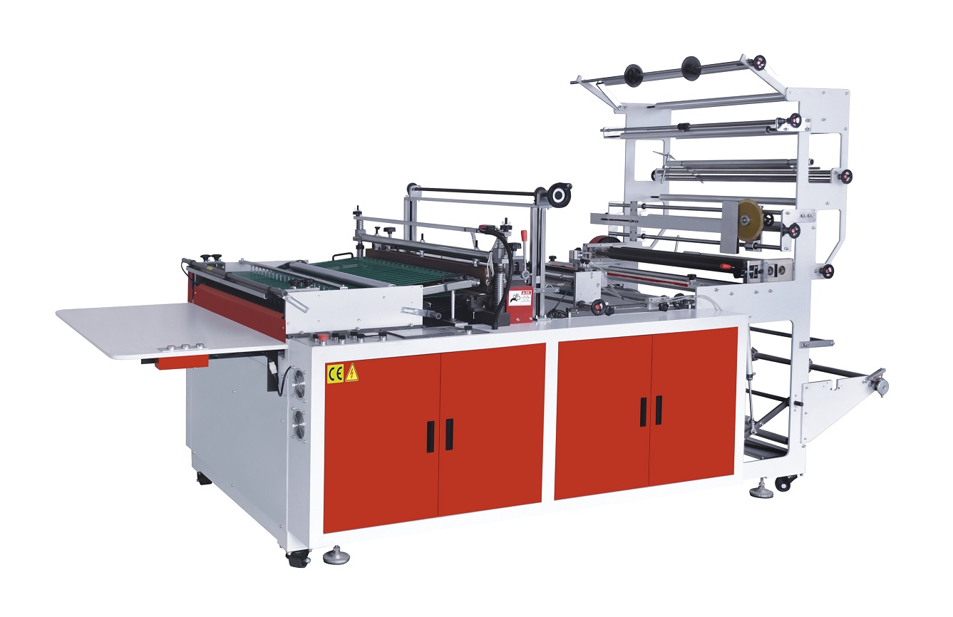 Side sealing bag making machine